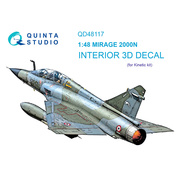 QD48117 Quinta Studio 1/48 3D Декаль интерьера кабины Mirage 2000N (Kinetic)