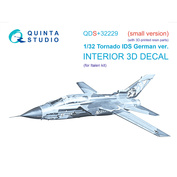 QDS+32229 Quinta Studio 1/32 3D Декаль интерьера кабины Tornado IDS German (Italeri) (Малая версия) (с 3D-печатными деталями)