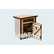 M-001x Artisan 1/35 Rustic toilet (material: wood)