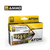 ATOM20721 Ammo Mig Набор ATOM Шины и резиновые ржавые траки / ATOM Tyres and Rubber Rusty Tracks Set (6 цветов)