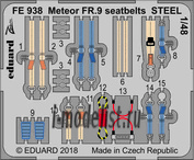 FE938 Edward 1/48 photo-Etching Meteor FR.9 steel belts