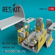 RSU48-0116 Reskit 1/48 Mi-24 (V) Cargo interior Set for Zvezda Kit