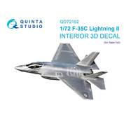 QD72192 Quinta Studio 1/72 3D Декаль интерьера кабины F-35C Lighting II (Italeri)