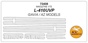 72408 KV Models 1/72 Маска на противообледенительные поверхности L-410UVP