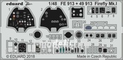 FE913 Eduard 1/48 photo etched parts for models Firefly Mk. I