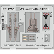 FE1250 Eduard 1/48 Photo Etching for Sukhoi-27, stainless STEEL