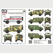 ASK35028 All Scale Kits (ASK) 1/35 Комплект декалей для бронеавтомобиля Тигр, Тигр-М в зоне СВО (часть 2)