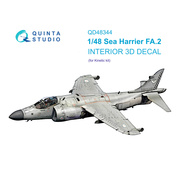 QD48344 Quinta Studio 1/48 3D Декаль интерьера кабины Sea Harrier FA.2 (Kinetic)