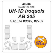 48236 KV Models 1/48 UH-1D Iroquois / AB 205