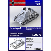 100270 Zebrano 1/100 Немецкая САУ Panzerjaeger I