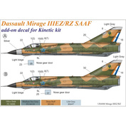 UR4880 UpRise 1/48 Декали для Mirage IIIEZ/RZ SAAF