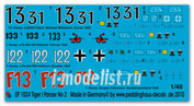 ep 1024 Peddinghaus-decals 1/48 Decal Tiger tank markings No 2
