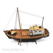 E7203 Squadron 1/72 Assembled model of wood Barge Vereshchagin