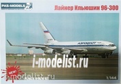 96300-01 PasModels 1/144 Сборная модель самолета Ил-96-300 Аэрофлот (пластик)