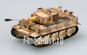 36220 Easy model 1/72 Собранная и покрашенная модель   танк  Tiger I, 505 бат. 
