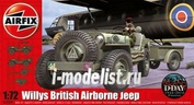 02339 Airfix 1/72 Willys British Airborne Jeep 