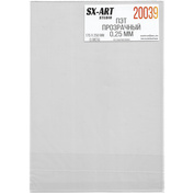 20039 SX-Art PET transparent 0.25mm 175x250 mm 3 sheets (without protective film)