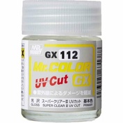 GX112 Gunze Sangyo Краска художественная т.м. MR.HOBBY 18мл Super Clear 3 UV CUT Глянцевая
