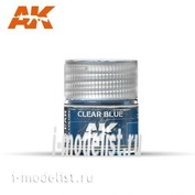 RC504 AK Interactive Краска акриловая Clear Blue (прозрачный синий) 10ml 