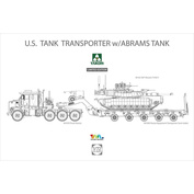 5002X Takom 1/72 Американский тягач M1070&M1000 с 70т с полуприцепом и танком Абрамс