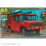 1488AVD AVD Models 1/43 Пожарная автоцистерна Ikarus-526