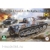 2145 Takom 1/35 Танки Pz.Kpfw. I Ausf. A & Pz.Kpfw. I Ausf. B 1+1