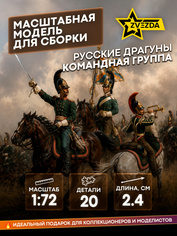 6817 Zvezda 1/72 Russian Dragoons. Command group