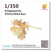 DKM08 Very Fire 1/350 20-мм/30AA пушка Кригсмарине (16 шт)