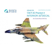 QD48159 Quinta Studio 1/48 3D Декаль интерьера кабины F-4С (для модели ZM SWS)