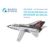 QD+32230 Quinta Studio 1/32 3D Декаль интерьера кабины Tornado IDS Italian (Italeri) (с 3D-печатными деталями)