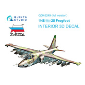 QD48249 Quinta Studio 1/48 3D Декаль интерьера кабины Суххой-25 (Звезда)
