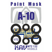 M72 132 KAV models 1/72 Окрасочная маска для модели A-10 (Great Wall Hobby)