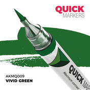 AKMQ009 AK Interactive Маркер QUICK MARKER - Ярко-зелёный / Vivid Green