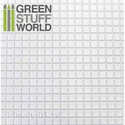 1104 Green Stuff World Пластиковый лист с текстурой большие квадраты А4 0,75 мм / ABS Plasticard - LARGE SQUARES Textured Sheet - A4