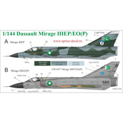 UR14477 Sunrise 1/144 Decal for Mirage IIIEP/EP(O) Pakistan Air Force