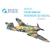 QD32163 Quinta Studio 1/32 3D Декаль интерьера кабины F-15C Late/F-15J late (Tamiya) (Малая версия)