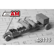 АМС48113 Advanced Modeling 1/48 Тележка для транспортировки 50-100 кг авиабомб