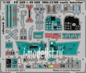 FE569 Edward 1/48 Color photo-etching for MiG-21MF early interior S. A. Weekend