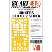 48196 SX-Art 1/48 Окрасочная маска Junkers Ju 87B-2 Stuka (Hasegawa)