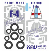 M48 129 KAV models 1/48 Окрасочная маска на F-4 Profi (Meng)