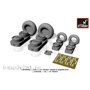 AW48023 Armory 1/48 Set of wheel extensions for 27K / 33 with weighted tires, front mudguard