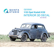 QD35081 Quinta Studio 1/35 3D Декаль интерьера кабины Opel kadett k38 (ICM)