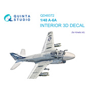 QD48372 Quinta Studio 1/48 3D Декаль интерьера кабины A-6A (Kinetic)
