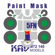 M72 140 KAV models 1/72Окрасочная маска для модели Лавочкин-5ФН (Kovozávody Prostějov (KP))