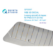 QP32007 Quinta Studio 1/32 Лозенг киперные ленты Pfalz DIII-DIIIa (для любых моделей)