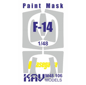 M48 106 KAV models 1/48 Окрасочная маска для моделей F-14 (Hasegawa)