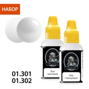 01.301/01.302 Jim Scale Набор акриловых лаков Jim Scale: глянцевый и матовый, 2 шт. по 18 мл