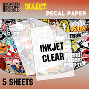 10066 Green Stuff World Прозрачная бумага для создания декалей, для струйной печати / Inkjet Transparent