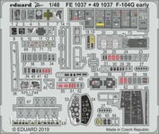 491037 Eduard 1/48 Set of photo-etched parts F-104G early version