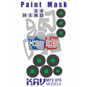 M72 070 KAV Models 1/72 Paint Mask for Mile 24 Hind (HobbyBoss)